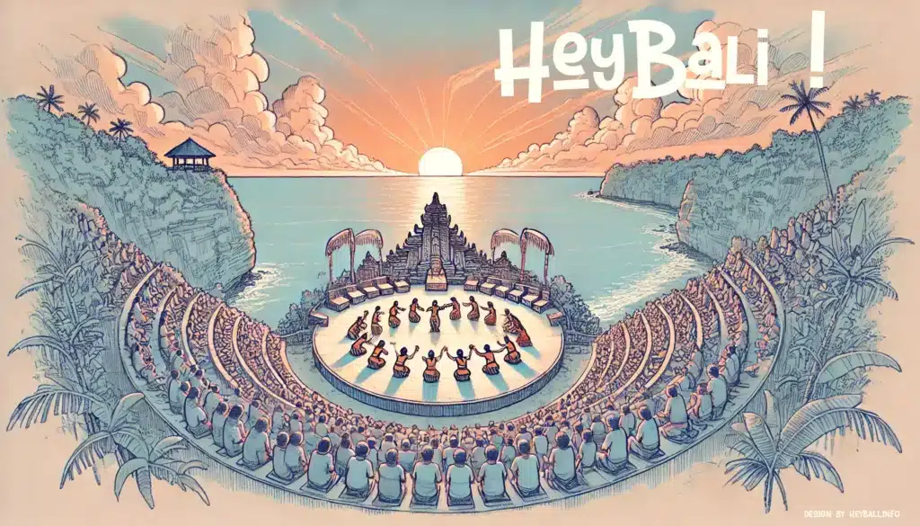 Bali Kecak Remix - Illustartation of Kecak Uluwatu