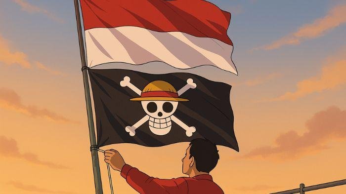 One Piece Flag Protest