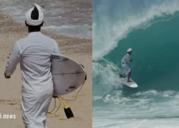 Video: A Local Surfer Rides Padang Padang’s Legendary Waves in Traditional Balinese Attire