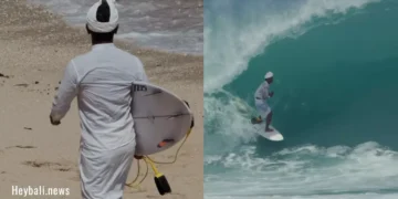 Video: A Local Surfer Rides Padang Padang’s Legendary Waves in Traditional Balinese Attire