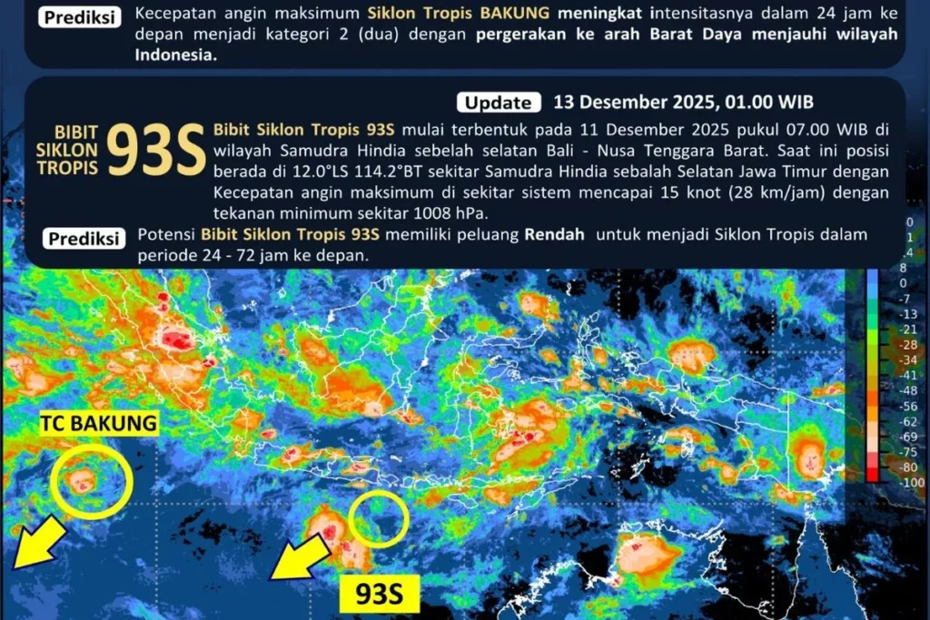 Bali on Alert as Tropical Disturbance 93S Raises Flood Risks Across the Island