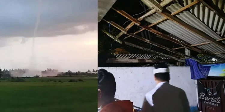 From Coast to Catastrophe: Waterspout Tornadoes Slam Bali's Jembrana, Causing Significant Damage