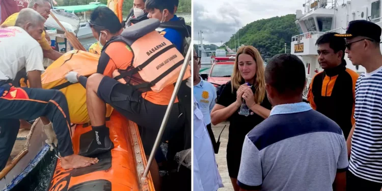 Photo of the discovery of Fernando's daughter's body by Labuan Bajo fishermen (Doc: Detik)