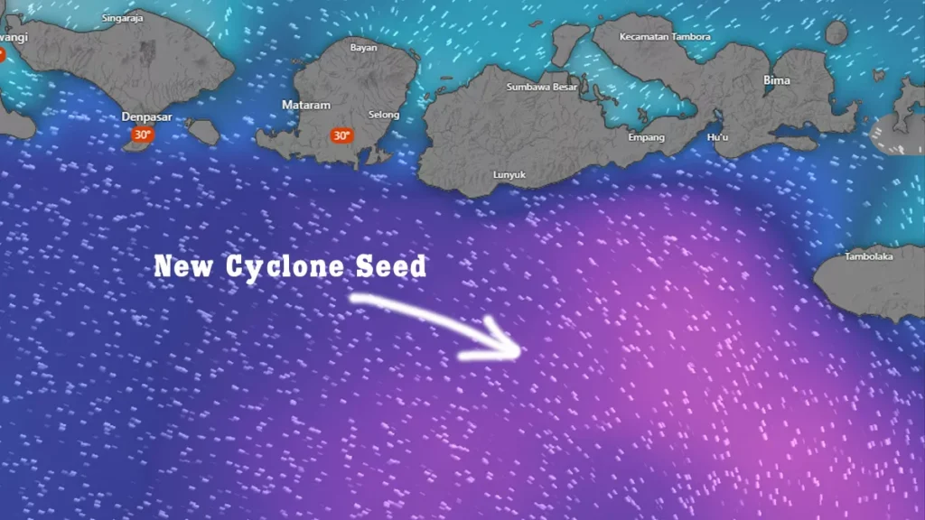 New Cyclone Seed souuth Bali and NTB