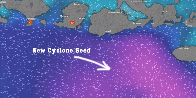 New Cyclone Seed souuth Bali and NTB