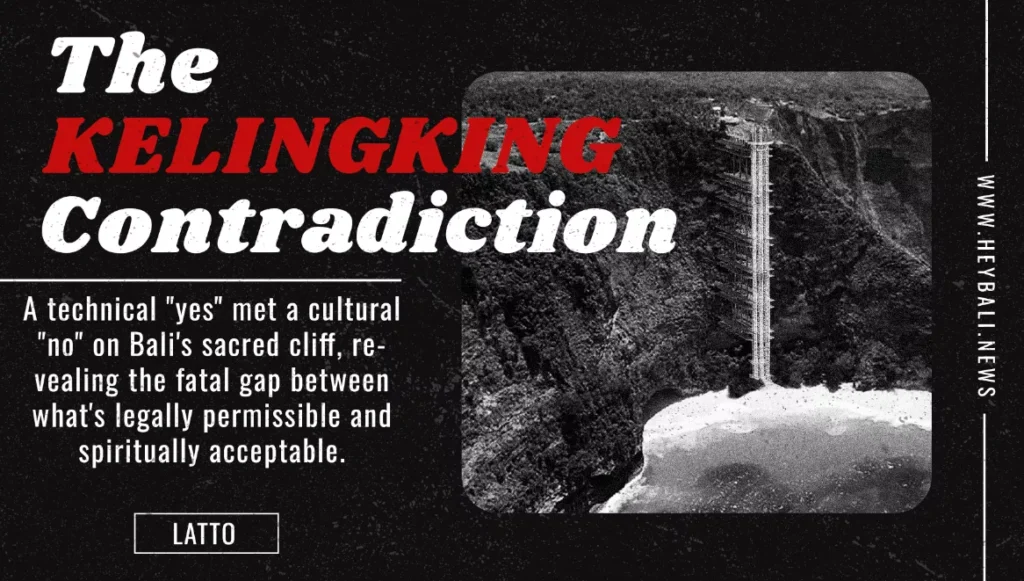 Kelingking’s Glass Coffin: How a Bureaucratic "Yes" Buried Bali's Most Iconic Cliff