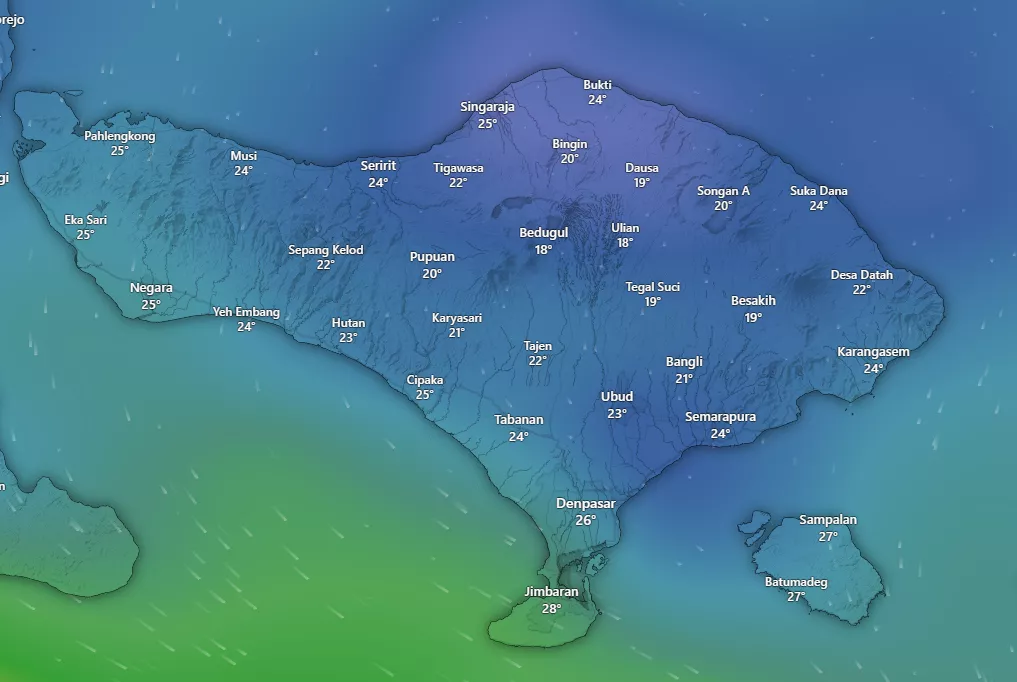 Hey Bali Daily Weather Report: Wednesday, 17 December 2025 38 Hey Bali Daily Weather Map Report: Wednesday, 17 December 2025