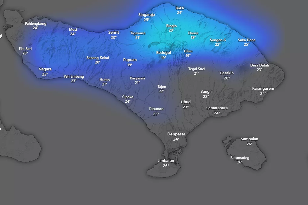 Hey Bali Daily Weather Report: Saturday, 20 December 2025 38 Bali Map Daily Weather Report: Saturday, 20 December 2025