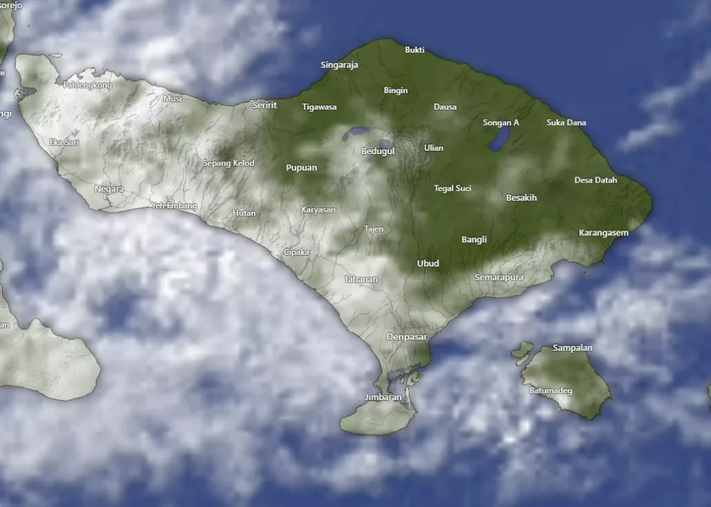Hey Bali Daily Weather Report: Sunday, 21 December 2025 38 Bali Map Daily Weather Report: Sunday, 21 December 2025