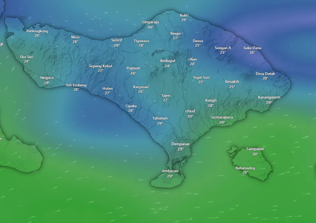 Hey Bali Daily Weather Report: Tuesday, 23 December 2025 38 Bali Maps Daily Weather Report: Tuesday, 23 December 2025