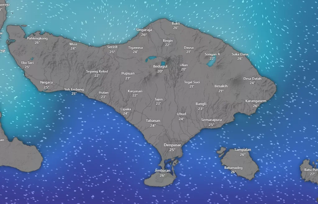 Hey Bali Daily Weather Report: Wednesday, 24 December 2025 38 Bali Map Daily Weather Report: Wednesday, 24 December 2025