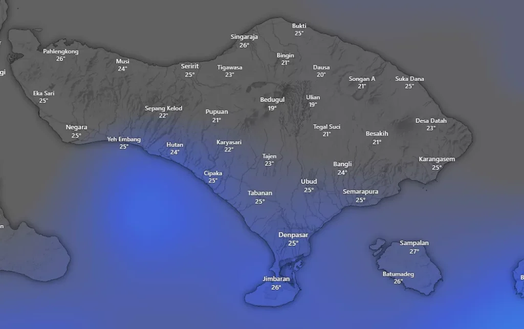 Hey Bali Daily Weather Report: Saturday, Sunday, 28 December 2025 38 Bali Daily Weather Map Report: Saturday, Sunday, 28 December 2025