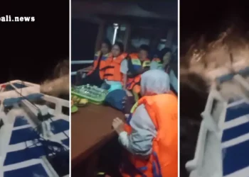 Screenshot of Video December 26, 2025 night bad weather in Labuan Bajo