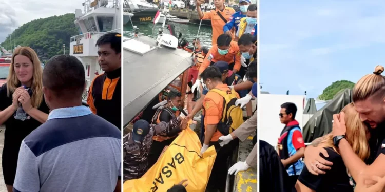 A collage photo of the Valencia coach's wife who was seen crying hysterically when she found out that her daughter's body had been found.