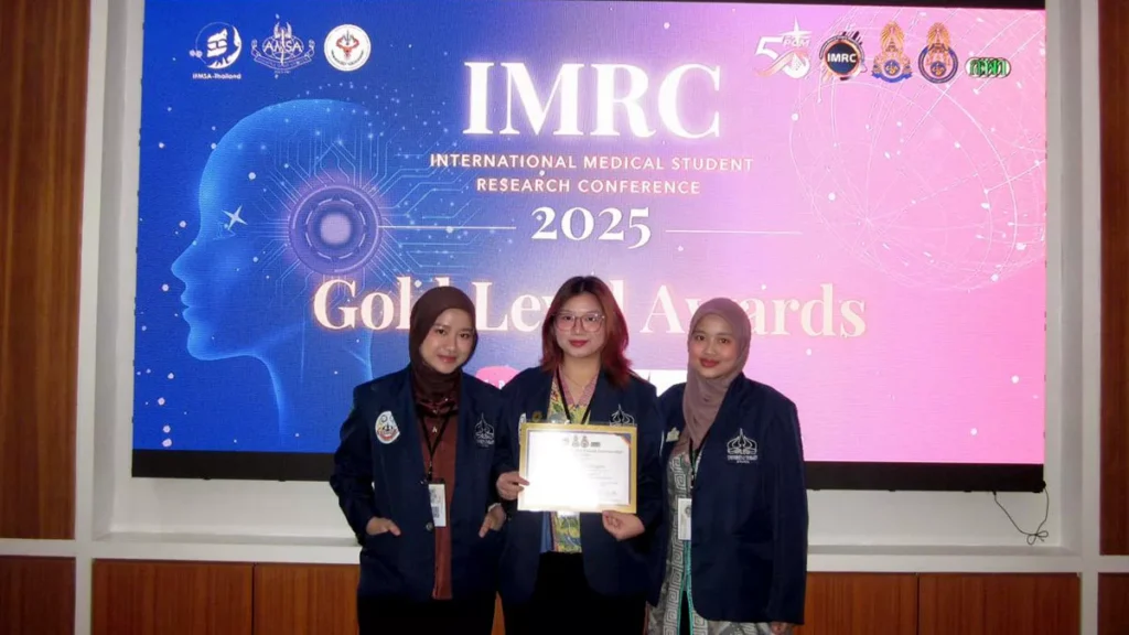 team of students from Trisakti University's Faculty of Medicine secured the Gold Medal at the International Medical Student Research Conference (IMRC) 2025