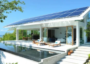 Villa With Solar Panel