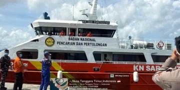 Basarnas ship docked at Labuan Bajo marina after carrying the body of Valencia coach, January 4, 2025 (Hey Bali)
