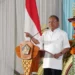 Bali Governor Wayan Koster delivered a speech at the groundbreaking ceremony for the construction of a shortcut road in Buleleng Regency, Bali Province, Wednesday (January 7, 2026) (Bali Provincial Government Public Relations.)