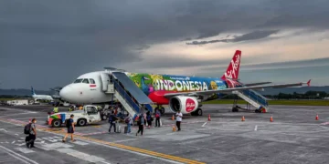 Illustration Photo of Air Asia Indonesia Aircraft