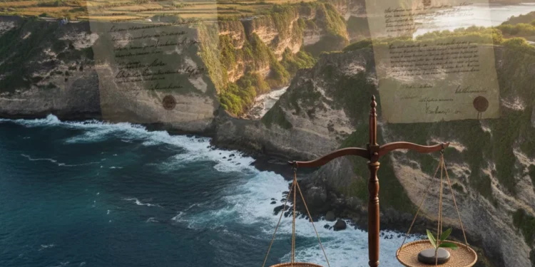 Bali's Land Authority Chief Fights Criminal Charges in Court. Expats and Investors Are Watching Closely. 37 Photo illustration of Land Case in Bali