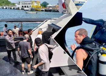 Families of victims of the Pinisi ship sinking depart for the scene of the accident in the Padar Island Strait, Komodo National Park, West Manggarai, East Nusa Tenggara, Thursday (January 1, 2026).