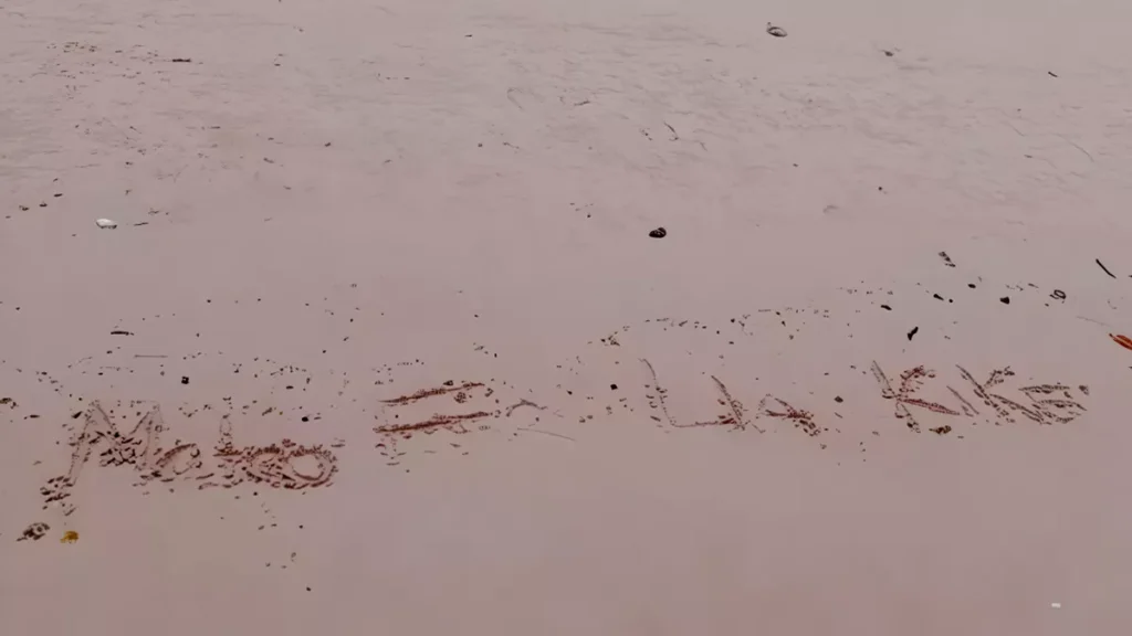 In a Quiet Act of Grief, Family Inscribes Names of Missing Valencia Coach and Children on Komodo’s Pink Sand 38 The family wrote the names of the four victims of the sinking of the Pinisi Putri Sakinah on the pink sand of Padar Island, Komodo National Park, Thursday (January 1, 2026).