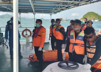 Photo: The body arrived at Labuan Bajo Marina port at 10:10 a.m. WITA (Central Indonesian Time), Sunday (January 4, 2026), and was evacuated by the National Search and Rescue Agency's (Basarnas) ship, KN Puntadewa.