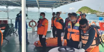 Photo: The body arrived at Labuan Bajo Marina port at 10:10 a.m. WITA (Central Indonesian Time), Sunday (January 4, 2026), and was evacuated by the National Search and Rescue Agency's (Basarnas) ship, KN Puntadewa.