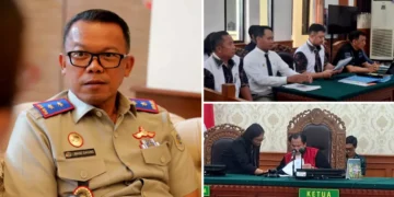 Collage Photo, I Made Daging who is the Head of Bali Land Affairs, the Judge who led the Pretrial hearing and the Legal Team, Bali, January 23, 2026 (Hey Bali)