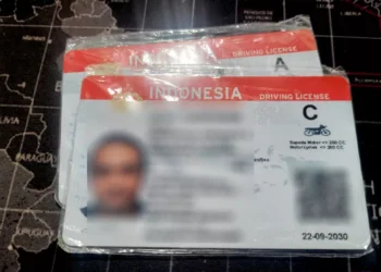 Illustration of a Driving License Photo in Indonesia (Hey Bali / Latto)