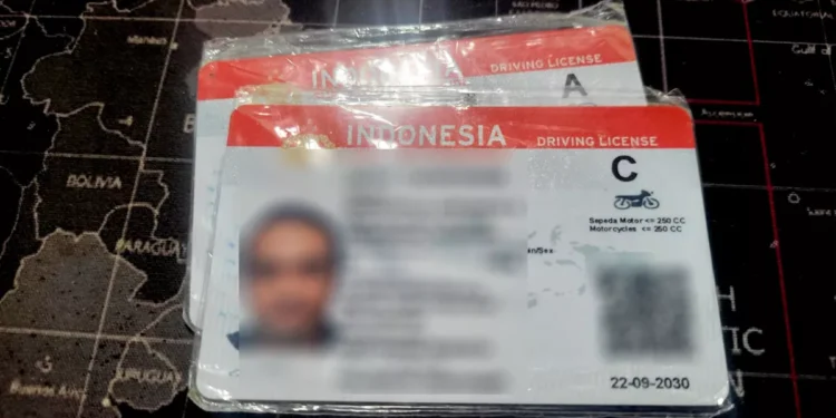 Illustration of a Driving License Photo in Indonesia (Hey Bali / Latto)