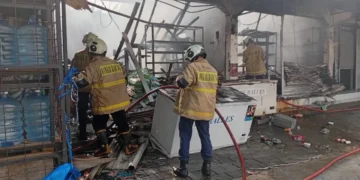 Kebakaran ruko di Kuta awal 2026