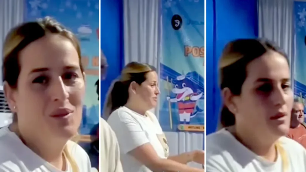 Screenshot of the video of the wife of the Valencia coach who remains strong and smiling in the face of the disaster she is facing (Hey Bali)