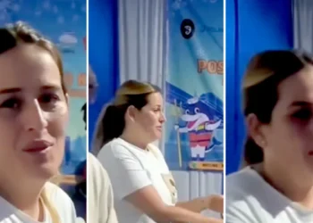 Screenshot of the video of the wife of the Valencia coach who remains strong and smiling in the face of the disaster she is facing (Hey Bali)