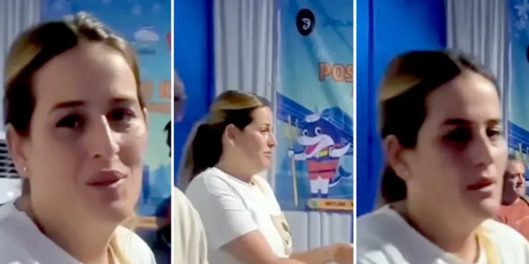 Screenshot of the video of the wife of the Valencia coach who remains strong and smiling in the face of the disaster she is facing (Hey Bali)