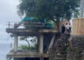 Photo: Demolition of a building violating the coastal boundary in Bunutan Village, Abang District, Karangasem, Wednesday (February 11, 2026).