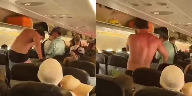 AirAsia Flight Diverted After Near-Naked Passenger Protest, Highlighting Bali-Region Zero Tolerance 37 Russian tourist nearly naked on AirAsia flight (Screenshot)