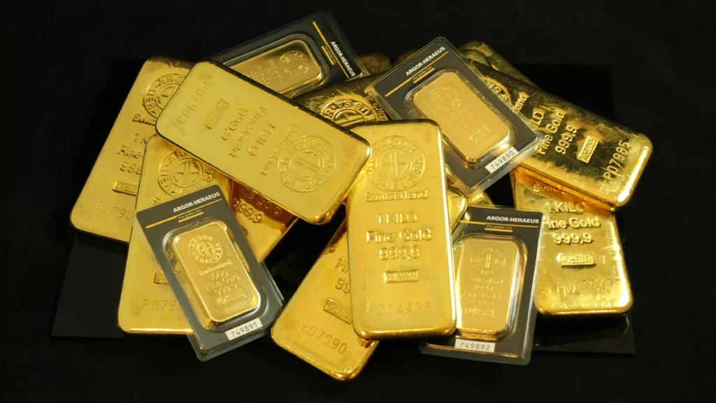 Illustration photo of gold bullion