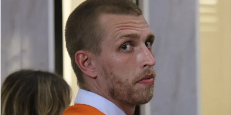 Kial Garth Robinson, 29, appeared in court on Thursday at the Denpasar District Court.