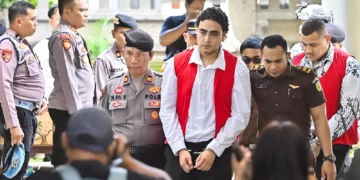 Photo of the perpetrator of the murder of an Australian citizen at the Denpasar District Court (IST)