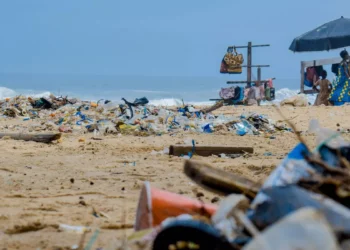 Illustration photo of garbage piled up on Bali Beach
