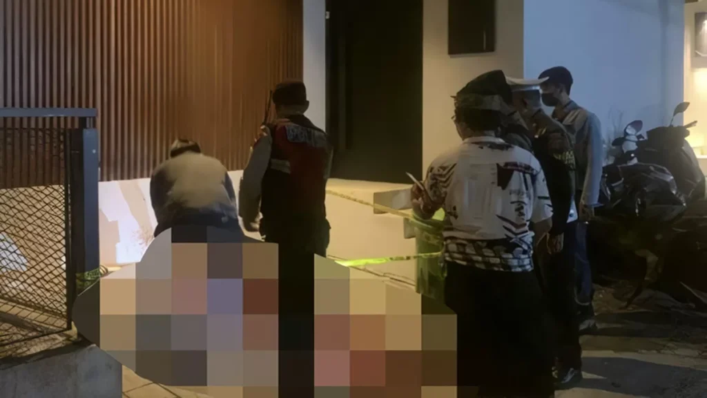 Police conduct a crime scene investigation following the murder of a Dutch citizen on Monday evening (March 23, 2026). (Photo: Badung Police Department)