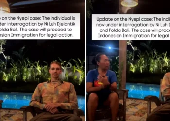 A Swiss Tourist Insulted Nyepi. Now He Faces Charges Under Indonesia’s Hate Speech Laws 39 Photo of a Swiss foreigner named Luzian Andrin Zgraggen during a meeting and clarification with Balinese Senator Ni Luh Djelantik in Mengwi, Bali, regarding Prihal's alleged insult to the Nyepi holiday in Bali. (Photo: IST)