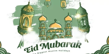Photo: Illustration of Eid al-Fitr Greetings