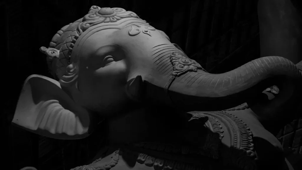 Black and White Photo of Ganesha Statue in Bali (Hey Bali / Pexels)
