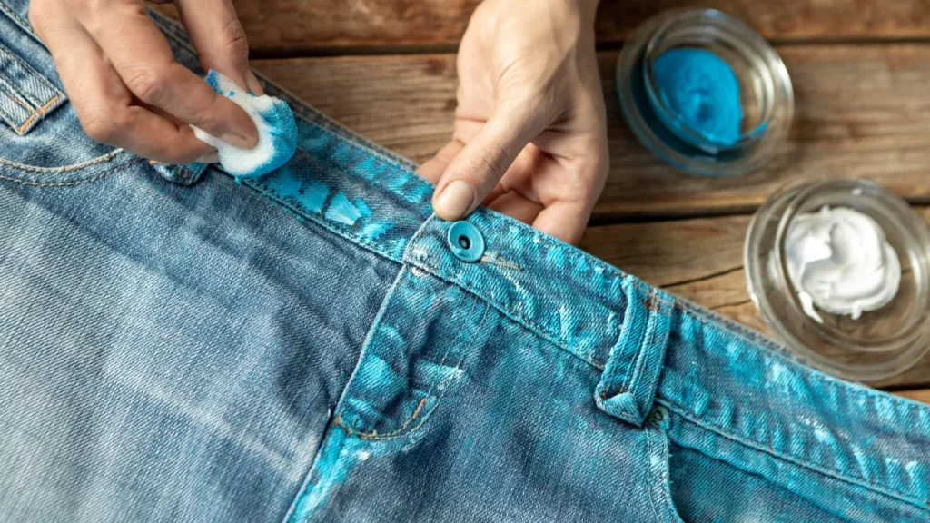 How to Remove Ink Stains from Jeans—A Simple Method That Actually Works (Even in Bali’s Humid Climate) 4 Illustration Photo of Cleaning Ink Stains on Jeans (Freepik)