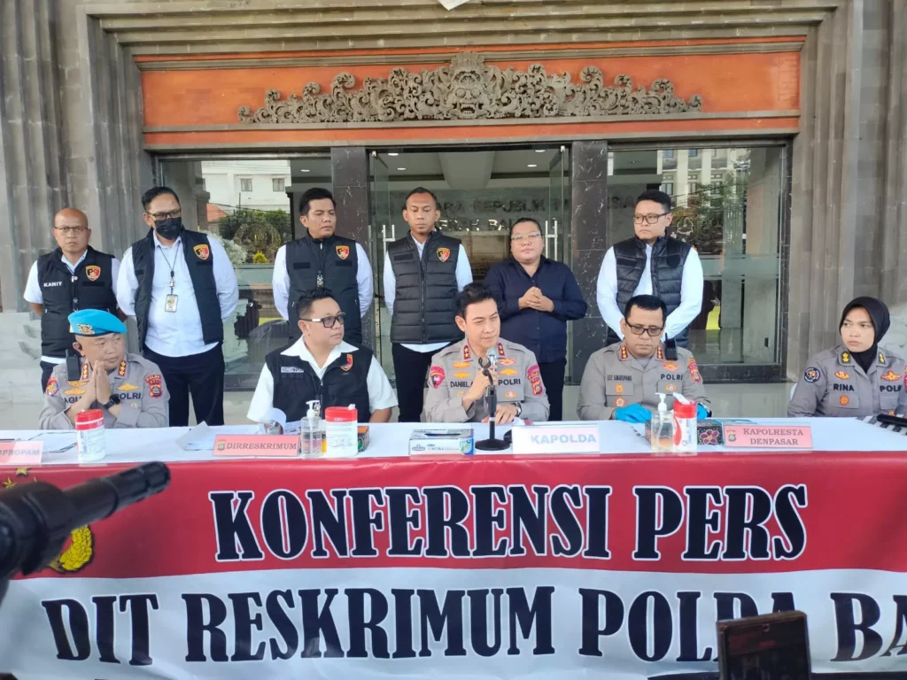 The Trail of Blood: How Investigators Traced a Ukrainian’s Final Movements Across Bali 38 Bali Police Chief Inspector General Daniel Adityajaya provided the latest updates on the kidnapping and murder of Ukrainian foreigner Ihor Komarav, also known as IK, 28, at Bali Police Headquarters on Monday (March 30). Photo: Bali Police Public Relations.