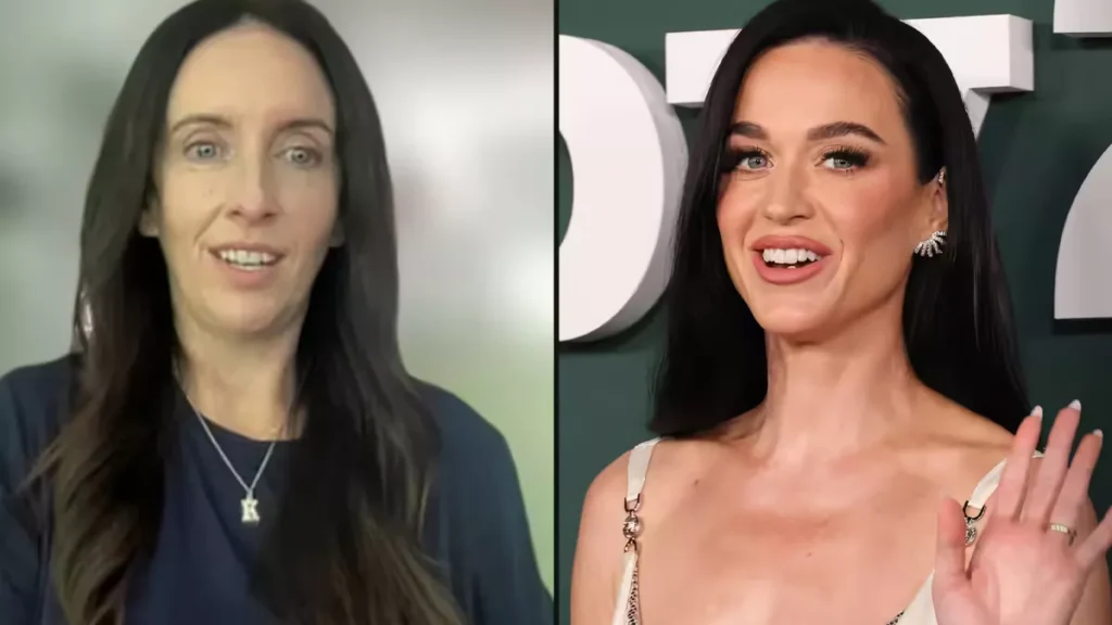 Sydney fashion designer Katie Jane Taylor (left) and US pop superstar Katy Perry. Source: SBS, AAP, AAP / Michael Nigro / CraSH/ImageSPACE