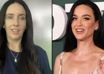 Sydney fashion designer Katie Jane Taylor (left) and US pop superstar Katy Perry. Source: SBS, AAP, AAP / Michael Nigro / CraSH/ImageSPACE