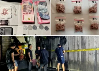 Collage Photo of Evidence and the Raid on New Star Bali Nightclub